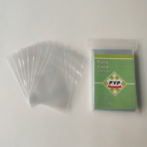 Κρυστάλλινα διαφανή τυποποιημένα χαρτονομίσματα Euro Card Sleeve 59x92mm Card Board μανίκια